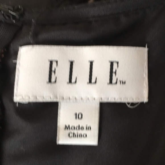 Elle black floral print knee length grass - Picture 7 of 9